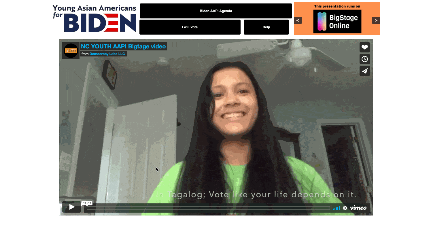 Gen Z multi-lingual campaign to get out the vote in different languages.