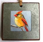 Mama Cardinal Ornament - Posted on Thursday, December 18, 2014 by Ruth Stewart