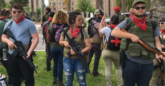Armed Leftists Rally at Arizona State Capitol (Video)