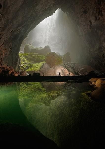 This beautiful cave in Vietnam contains a                                                           jungle, is big                                                           enough to                                                           house a                                                           skyscraper,                                                           and was only                                                           discovered in                                                           2009.