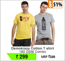 Demokrazy Cotton T shirt 180 GSM Combo