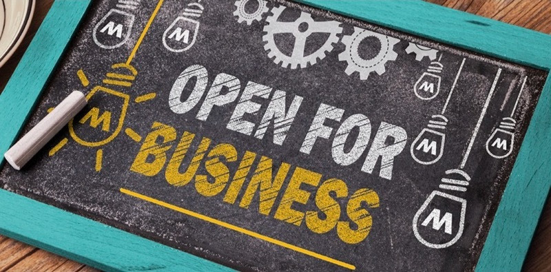open for business image