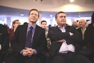 MK Itzhak Herzog with MK Amir Peretz