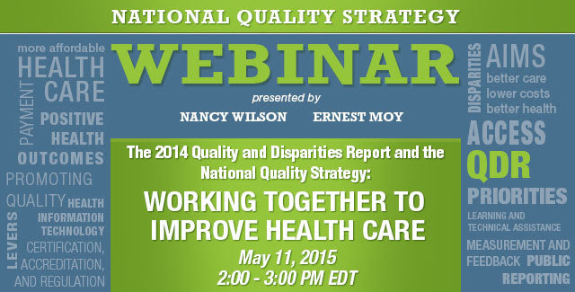 New Webinar Working for Quality