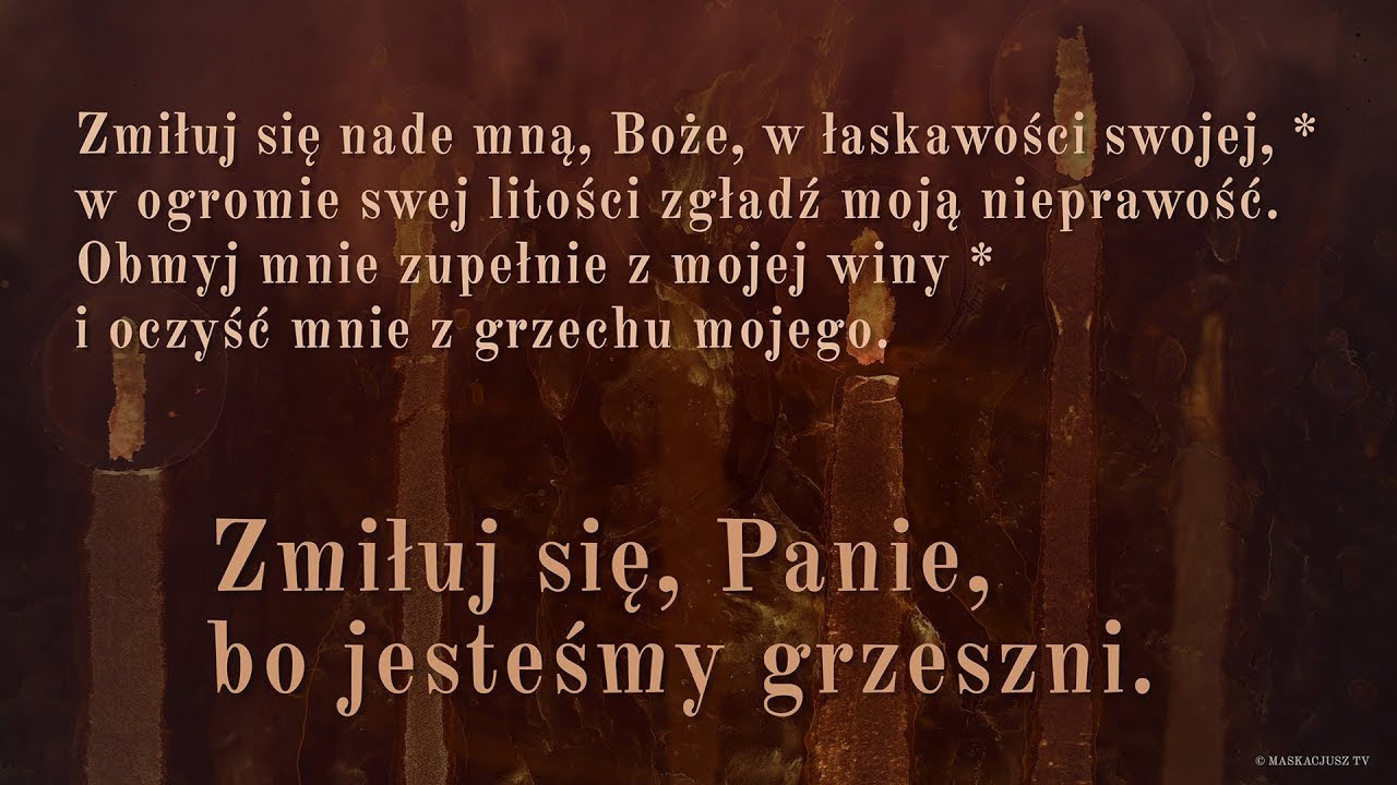 Zmiłuj się, Panie, bo jesteśmy grzeszni - liturgia.wiara.pl