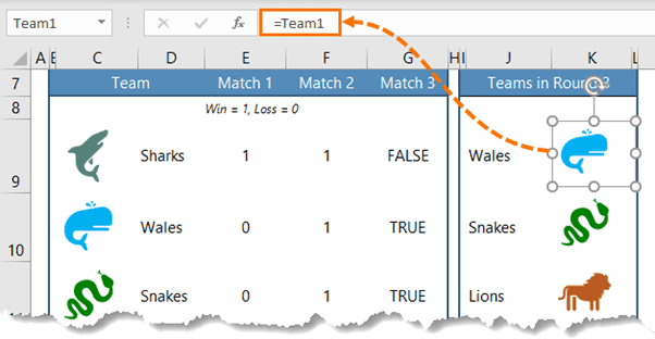 link references replaced with dynamic named ranges