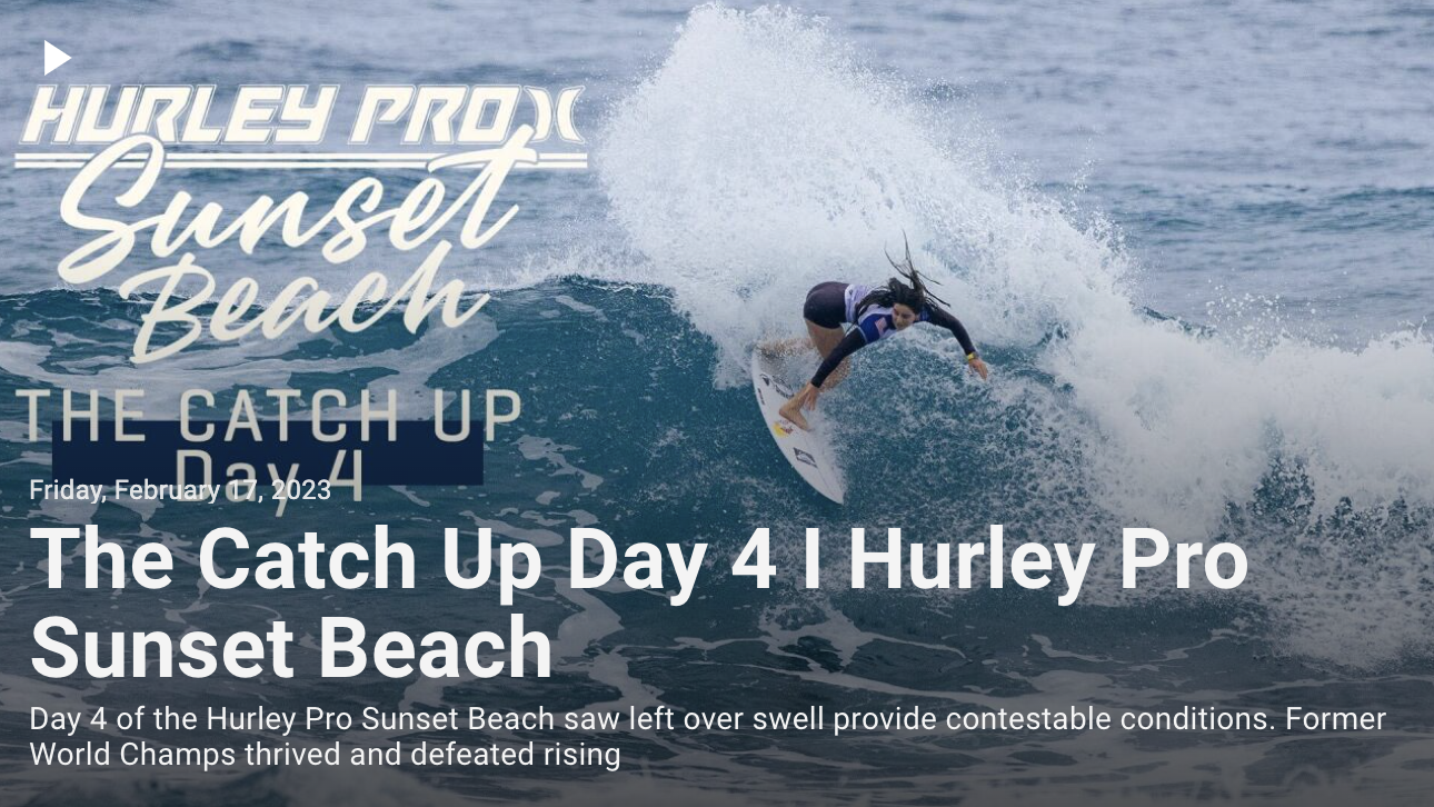 WATCH LIVE Hurley Pro Sunset Beach 2023 - Day 3 