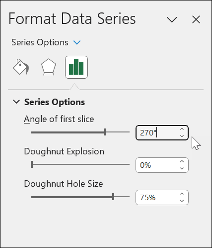 Format Data Series Pane