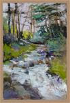 Study for Spring Stream - Posted on Tuesday, February 24, 2015 by Barbara Benedetti Newton