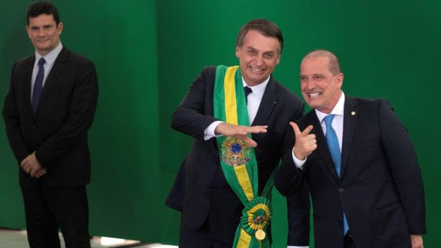 Sergio Moro, Bolsonaro e Onyx Lorenzoni