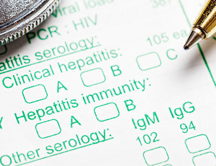 picture of pen and the word Hepatitis