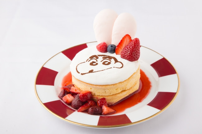 いちご大好きしんちゃんのスペシャルフルーツパンケーキ