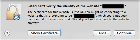 Safari 证书 1