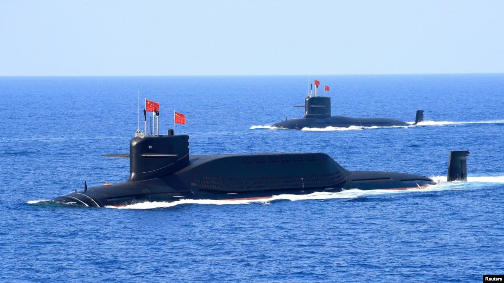Tàu ngầm hạt nhân Trung Quốc tại Biển Đông năm 2018. (Ảnh minh họa)
