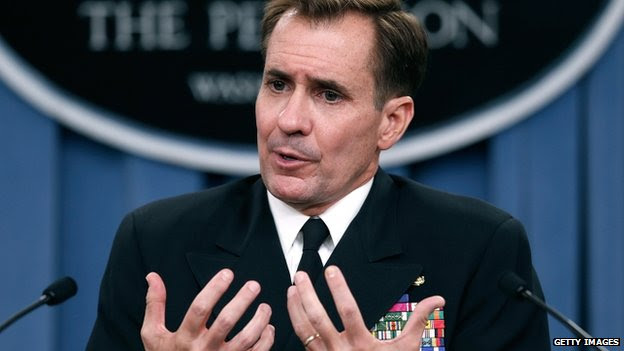 Pentagon press secretary Rear Adm John Kirby (22 August 2014)