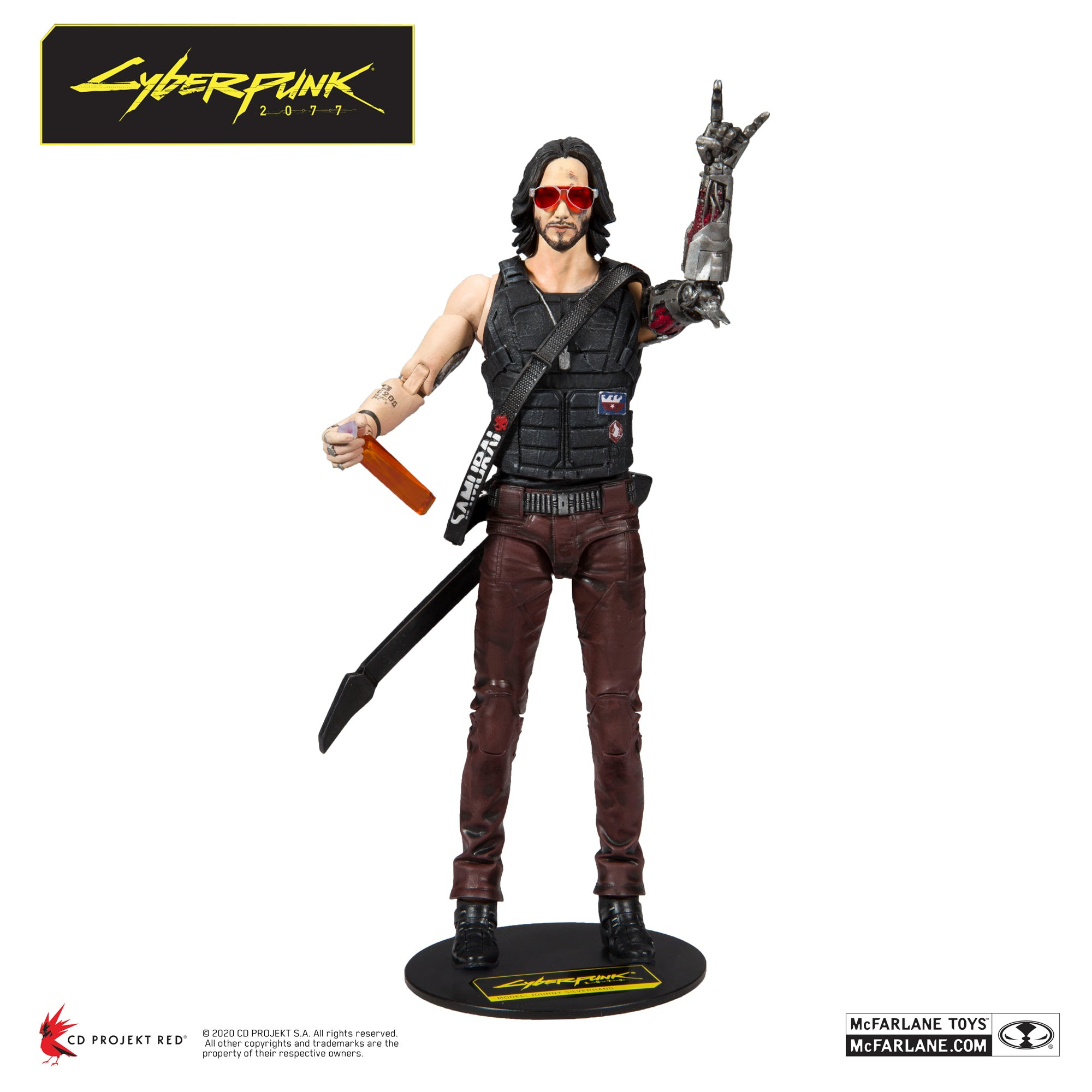 Image of Cyberpunk 2077 Johnny Silverhand 7" Action Figure - Q2 2020