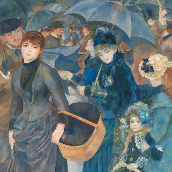 Pierre-Auguste Renoir, The Umbrellas, about 1881-6 © The National Gallery, London