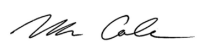 Matt Cole signature