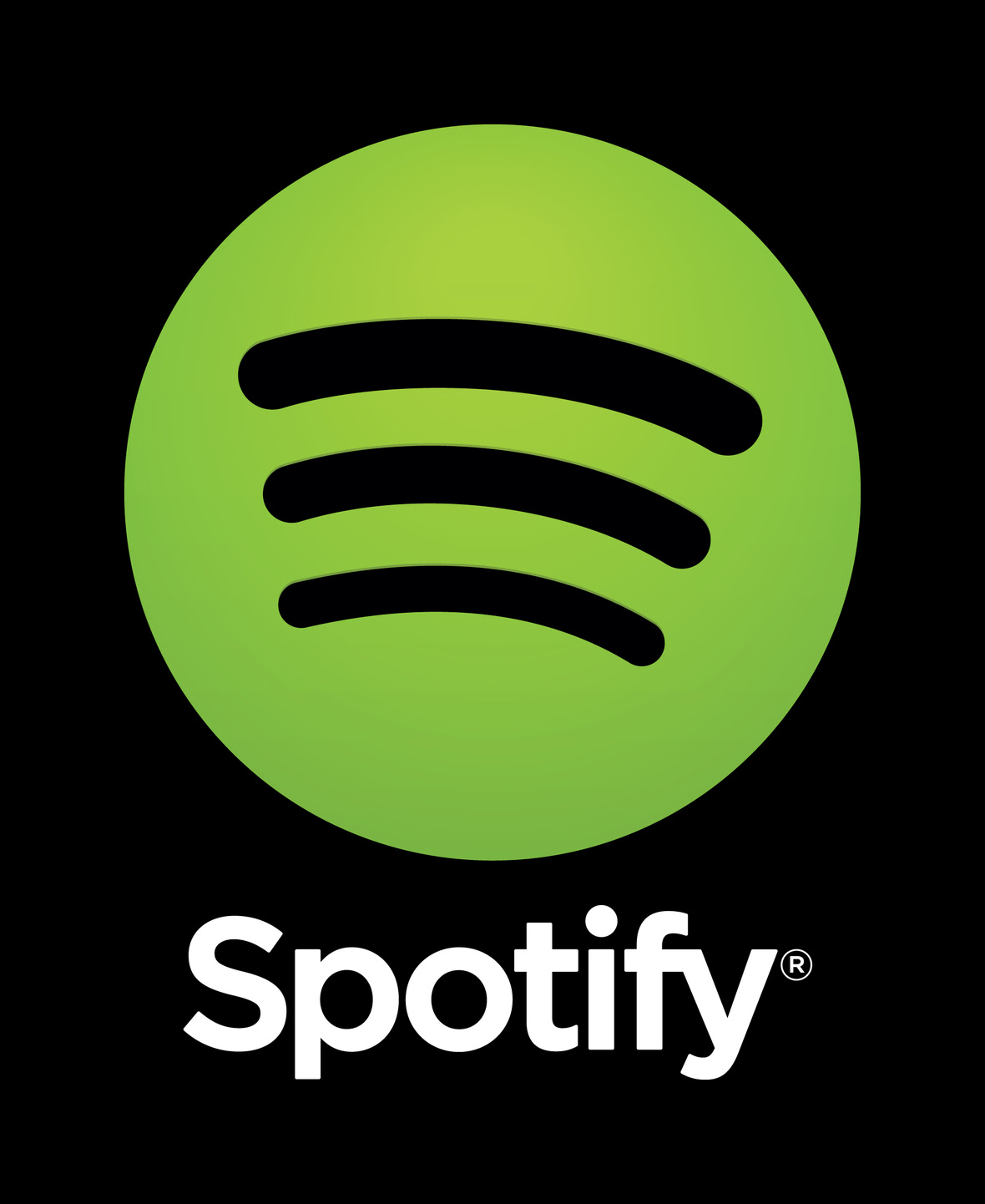Spotify logo vertical black