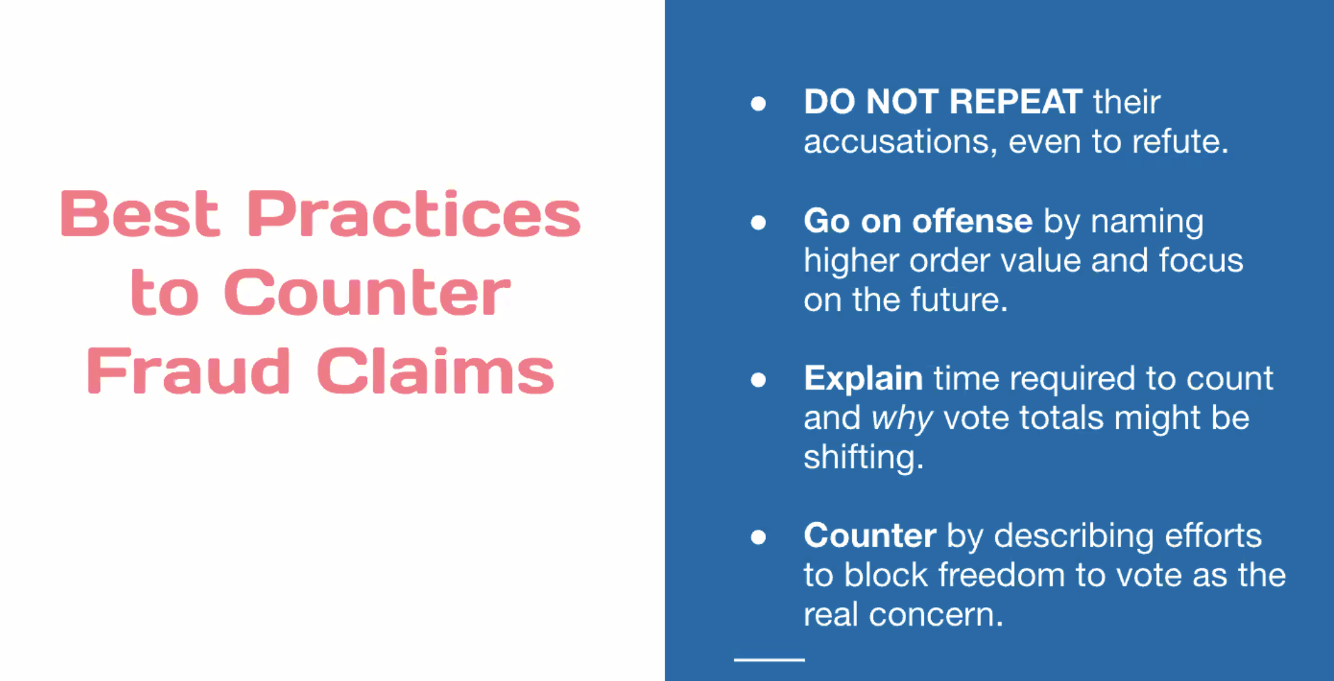 Best practices to counter fraud claims