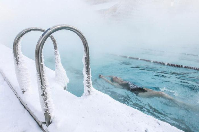 открытый бассейн в москве зимой