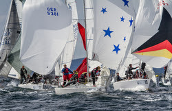German J/24s sailing in Europe