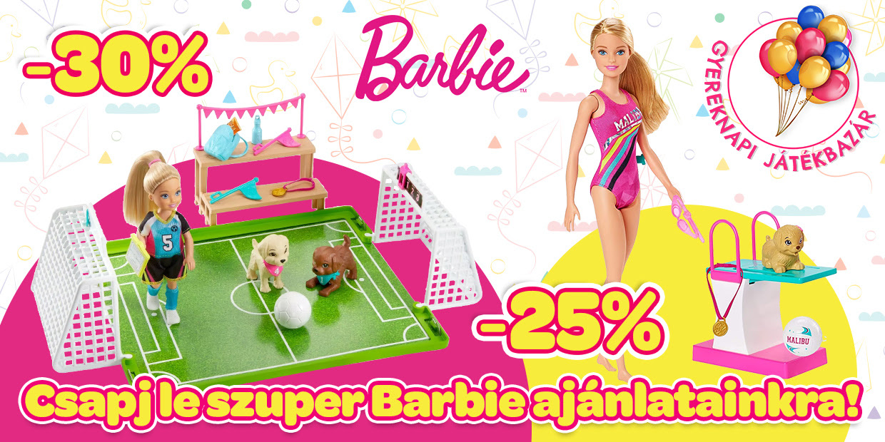 Gyereknapi játékbazár – Barbie játékok kedvező áron!