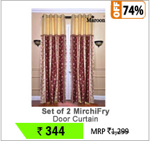 Set of 2 MirchiFry Door Curtain