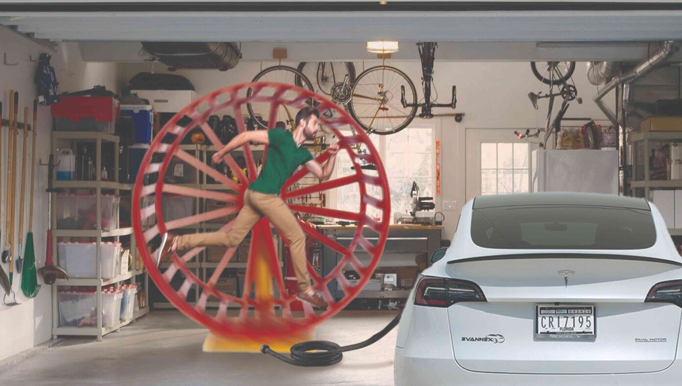 California Government Recommends Purchasing A Giant Hamster Wheel To Charge Your Electric Car