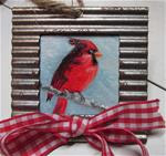 Christmas Cardinal Ornament - Posted on Friday, November 28, 2014 by Ruth Stewart