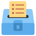 Ballot box with ballot