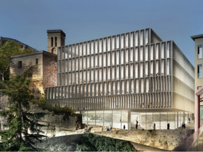 Perspectiva del nou edifici corporatiu de la Generalitat a Manresa