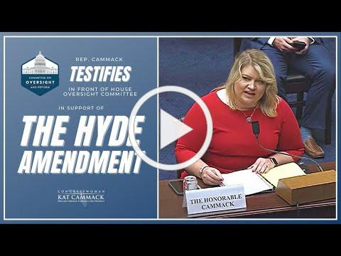Rep. Cammack Testifies In Front Of House Oversight Committee In Support Of Hyde Amendment