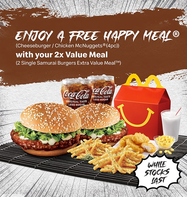 Enjoy a Free Happy Meal with your 2x Value Meal