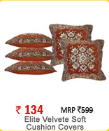 Set Of 5 Elite Velvete Soft Cushion Covers