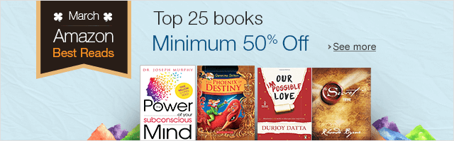 Top 25 Books at Minimum 50% Off