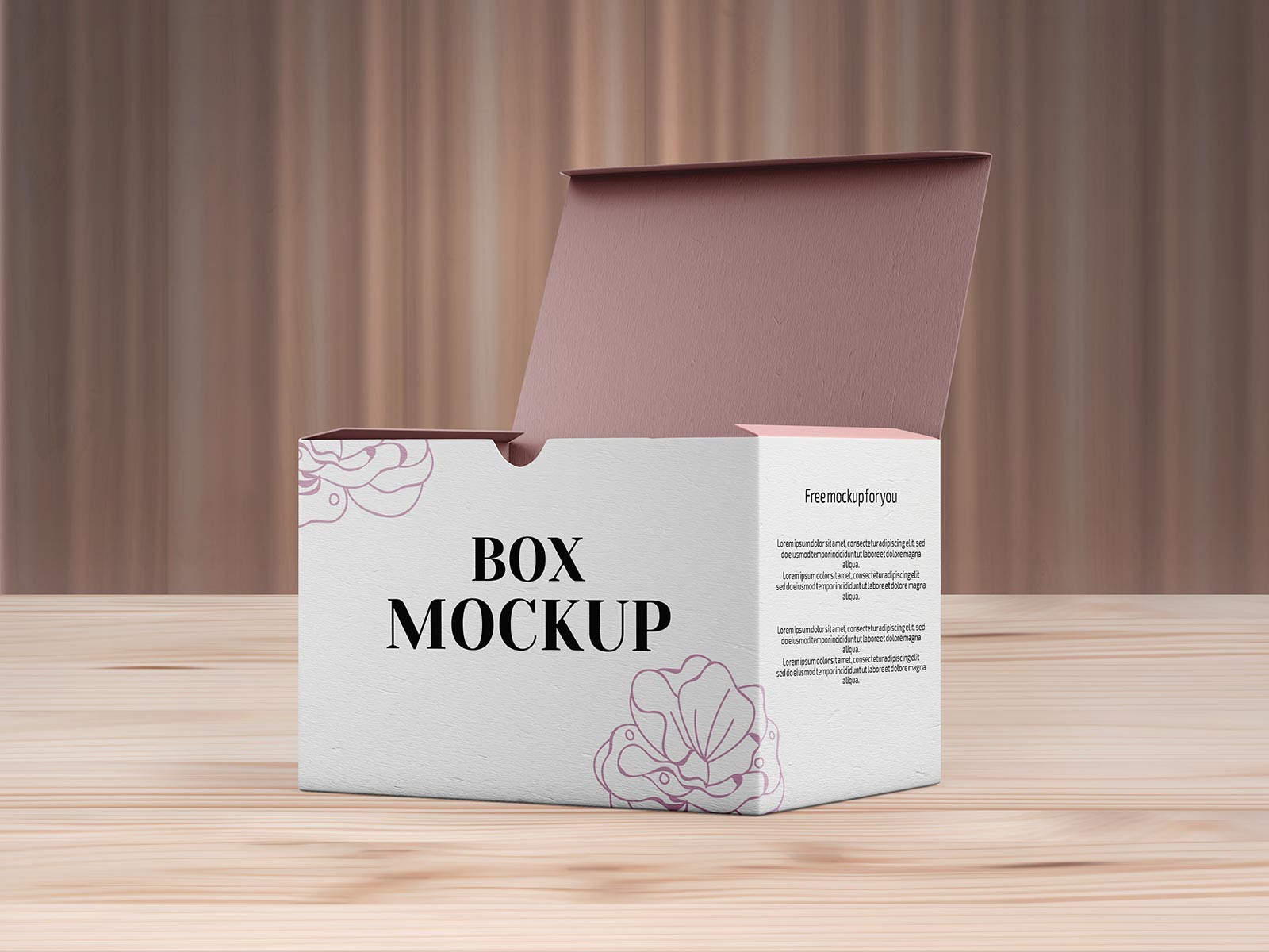 Free Closed & Open Box Packaging Mockup PSD Set Good Mockups