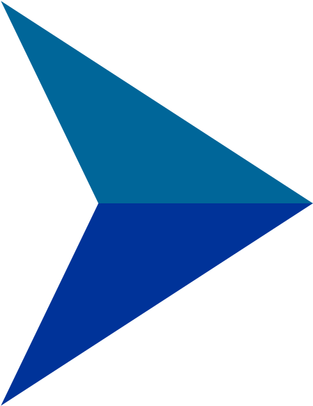 Blue Shaded Arrow - Arrow Bullets Icon Png (454x600), Png Download