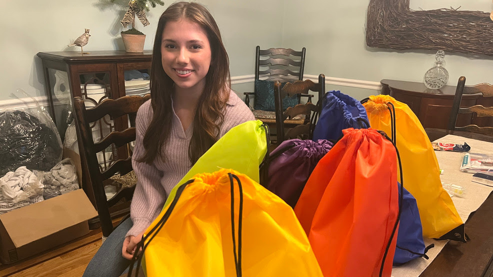  Barrington teenager donates 200 bags full of necessities to Providence homeless