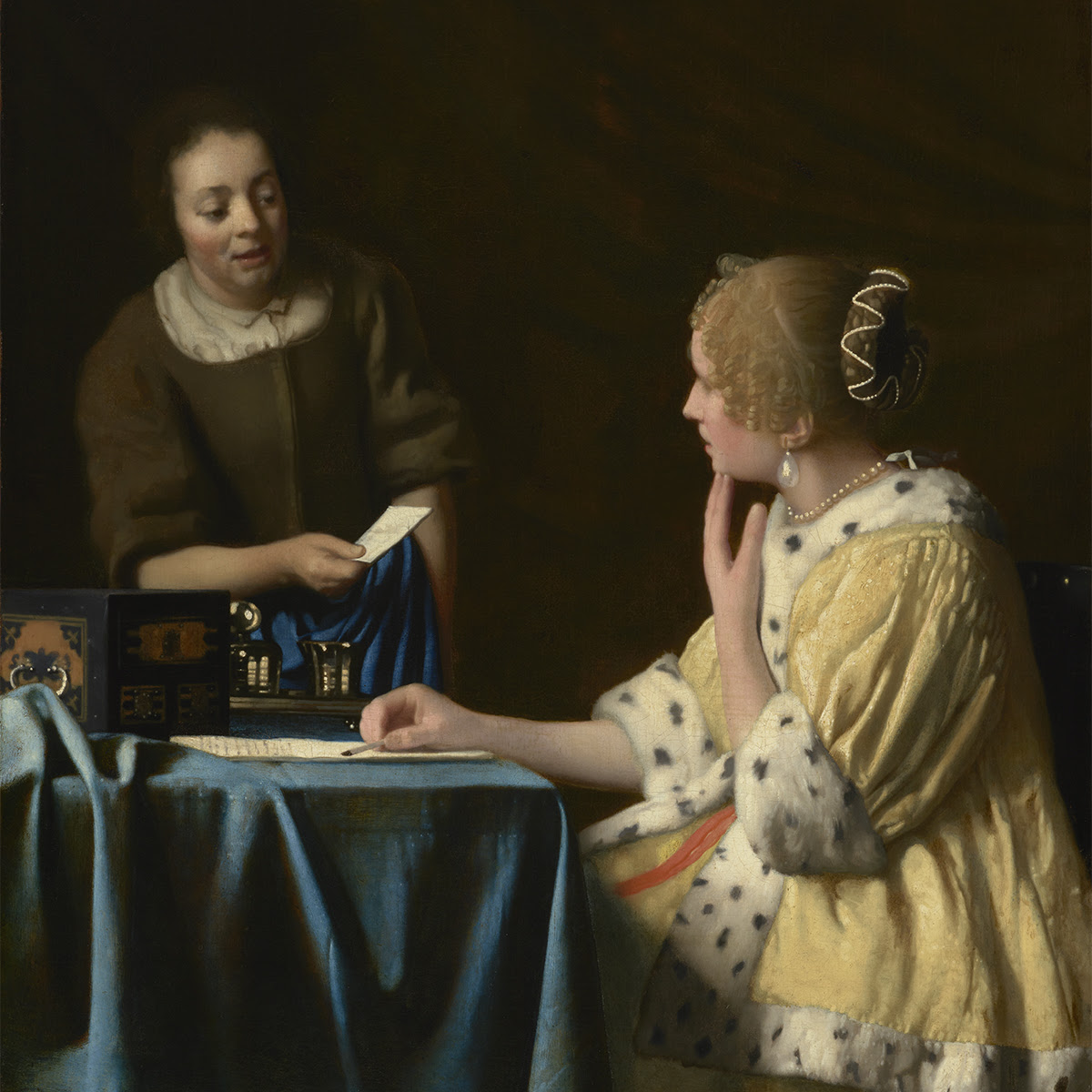 Johannes Vermeer (Dutch, 1632–1675), Mistress and Maid