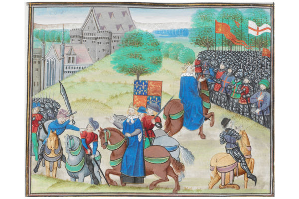 The Revolt of the Peasants in 1381 London, British Library, MS Royal 18 E. I, f. 165v).