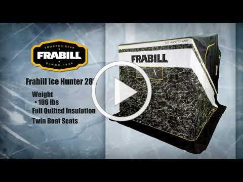 Ice fishing season is here. Set up in a Frabill ice shelter and get to work!