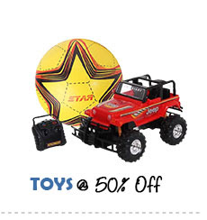 toys @ 50%off