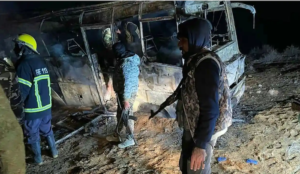 Syria: Islamic State murders at least 37 people, including civilians, in jihad bombing of bus on the main highway