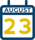 August 23 Calendar Icon