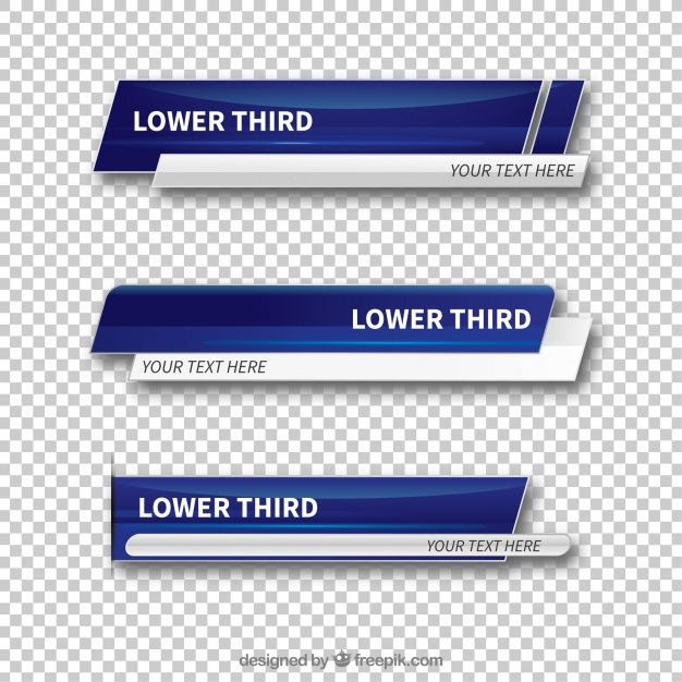 Set Of Abstract Lower Thirds Lower thirds, Business cards creative