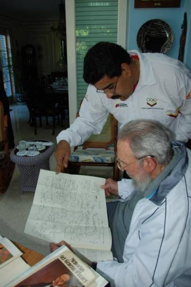 Encuentro de Fidel y Maduro en La Habana, el 21 de diciembre de 2013. Foto: Alex Castro.