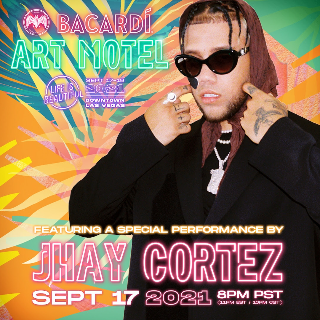 Jhay Cortez at the BACARDÍ Art Motel - September 17, 2021 at 8pm PT