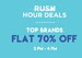   Flat 70% OFF on Top Brands + Extra 10% off 