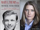 This combination photo shows the cover art for &quot;Too Much and Never Enough: How My Family Created the Worlds Most Dangerous Man&quot;, left, and a portrait of author Mary L. Trump, Ph.D. The book, written by the niece of President Donald J. Trump, was originally set for release on July 28, but will now arrive on July 14. (Simon &amp; Schuster, left, and Peter Serling/Simon &amp; Schuster via AP)